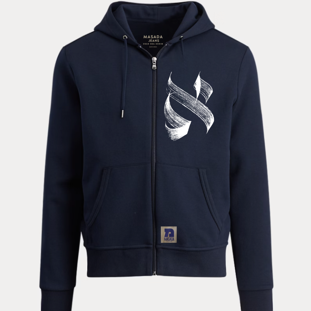 Aleph navy Hoodie zipper